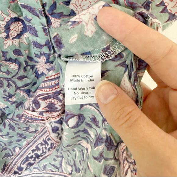 Bell by Alicia Bell Cap Sleeve Print Blouse Sz 10 - Picture 5 of 5